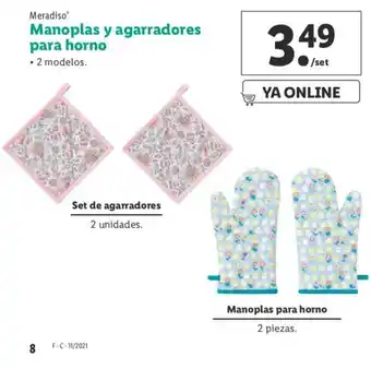 Meradiso Manoplas y agarradores para horno