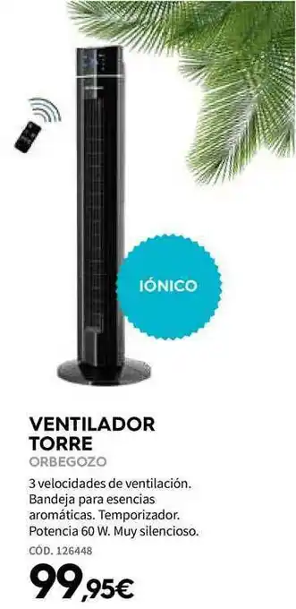 ferrOkey Ventilador Torre oferta