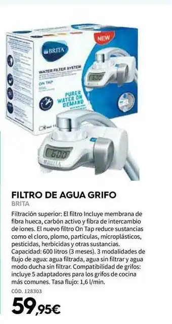 ferrOkey Filtro De Agua Grifo Brita oferta