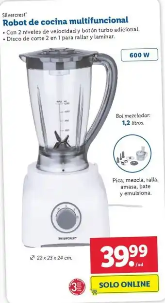 Lidl Silvercrest Robot de cocina multifunctional oferta