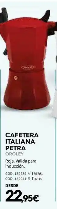 ferrOkey Cafetera Italiana Petra Oroley oferta