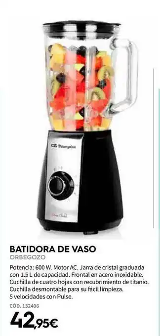 ferrOkey Batidora De Vaso Orbegozo oferta