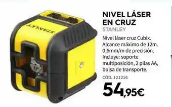 ferrOkey Nivel Láser En Cruz Stanley oferta