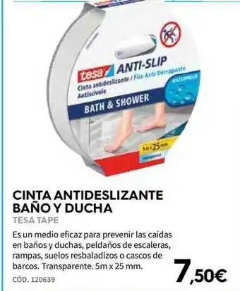 ferrOkey Cinta Antideslizante Baño Y Ducha Tesa Tape oferta