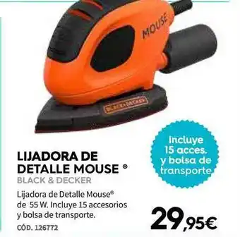 ferrOkey Lijadora Be Detalle Mouse Black & Decker oferta