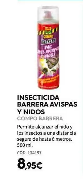 ferrOkey Inseticida Barrera Avispas Y Nidos Como Barrera 500ml oferta