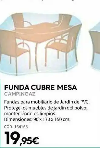 ferrOkey Funda Cubre Mesa Campingaz Cód. 134168 oferta