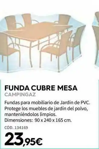 ferrOkey Funda Cubre Mesa Campingaz Cód. 134169 oferta