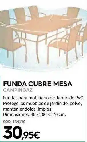 ferrOkey Funda Cubre Mesa Campingaz Cód. 134170 oferta