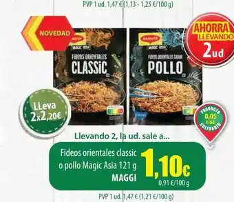Spar Tenerife Fideos orientales classic o pollo magic asia maggi oferta