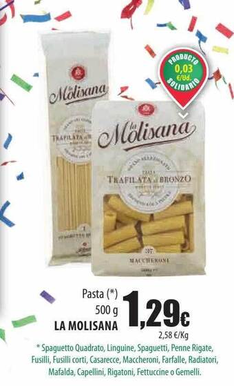 Spar Tenerife Pasta la molisana oferta