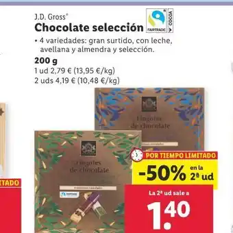 Lidl Chocolate selección oferta