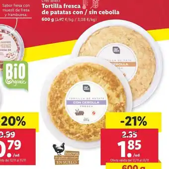 Lidl Tortilla fresca oferta