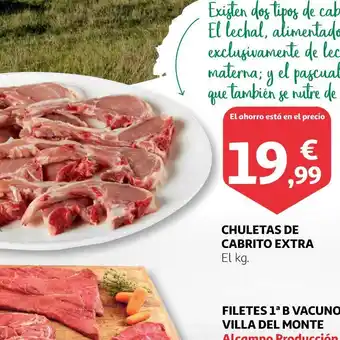Alcampo Chuletas de cabrito oferta