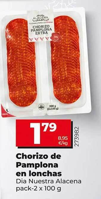 Dia Chorizo de pamplona en lonchas dia nuestra alacena oferta