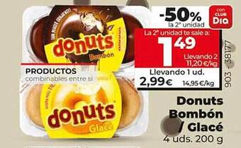 Dia Donuts bombón o glacé oferta