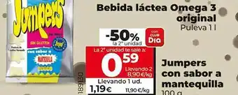 Dia Bebida láctea omega 3 original puleva o jumpers con sabor a mantequilla oferta