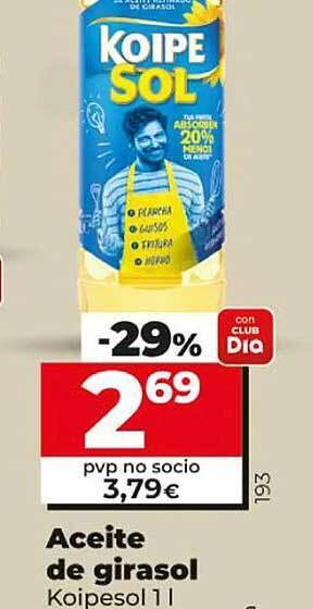 Dia Aceite de girasol koipesol oferta