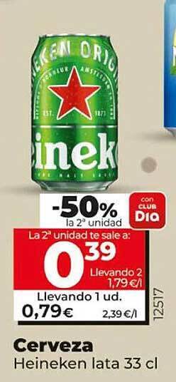 Dia Cerveza heineken oferta