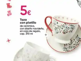Pepco Taza con platillo oferta