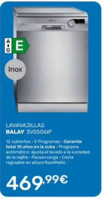 Lavavajillas balay