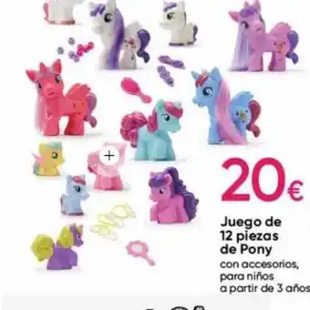 Pepco Juego de 12 piezas de pony oferta