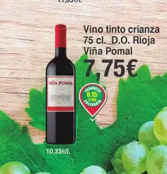 Vino tinto crianza d.o. rioja viña pomal