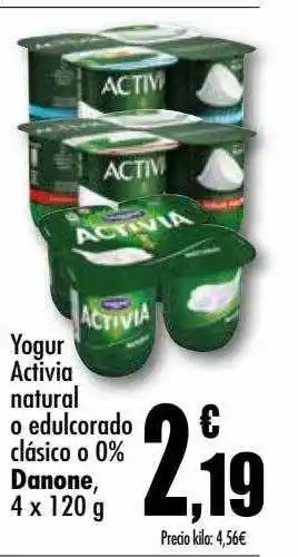 Unide Supermercados Yogur activia natural o edulcorado clásico o 0% danone oferta