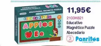 Panre Educativo magnético puzzle abecedario panritos oferta
