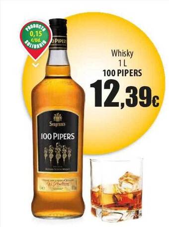 SPAR Lanzarote Whisky 100 pipers oferta