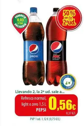 SPAR Lanzarote Refresco normal light o zero pepsi oferta