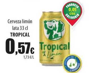 SPAR Lanzarote Cerveza limón lata tropical oferta