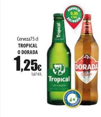 SPAR Lanzarote Cerveza tropical o dorada oferta