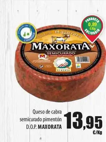 SPAR Lanzarote Queso de cabra semicurado pimentón d.o.p. maxorata oferta