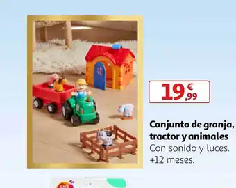 Alcampo Conjunto de granja, tractor y animales oferta