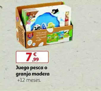 Alcampo Juego pesca o granja madera oferta