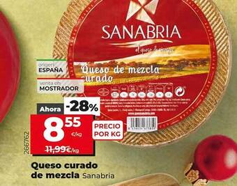Dia Queso curado de mezcla sanabria oferta
