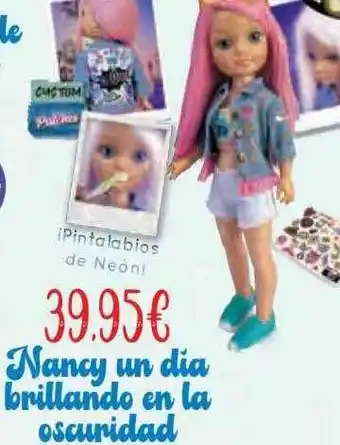 Nancy un día brillando en la oscuridad