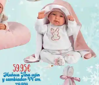 Jugueterías Nikki Muñeca tina cojín y cambiador 44cm 110-040 oferta