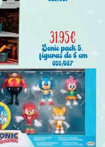 Jugueterías Nikki Sonic pack 5. figuras de 6 cm 055-087 oferta