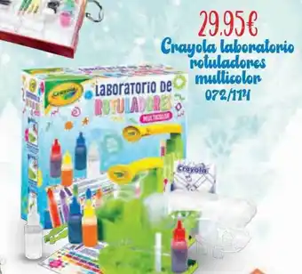 Jugueterías Nikki Crayola laboratorio rotuladores multicolor 072-114 oferta