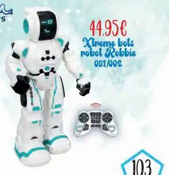Jugueterías Nikki Xtreme bots robot robbie 051-002 oferta
