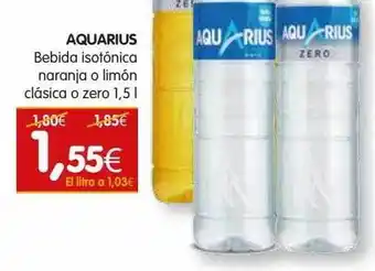 Dicost Aquarius bebida isotónica naranja o limón clásica o zero 1.5 l oferta