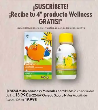 Oriflame Multivitaminas y minerales para niños omega 3 para niños wellness oferta