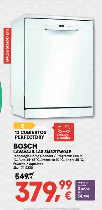 Worten Bosch lavavajillas sms2itw04e oferta