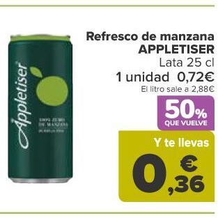 Carrefour Refresco de manzana appletiser oferta
