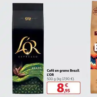 Alcampo Café en grano brazil oferta