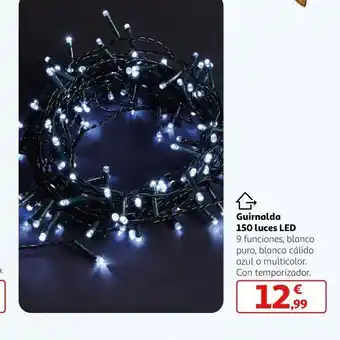 Alcampo Guirnalda 150 luces led oferta