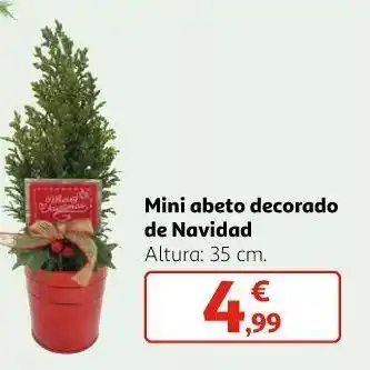 Alcampo Mini abeto decorado de navidad oferta