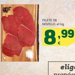 HiperDino Filete de novillo oferta